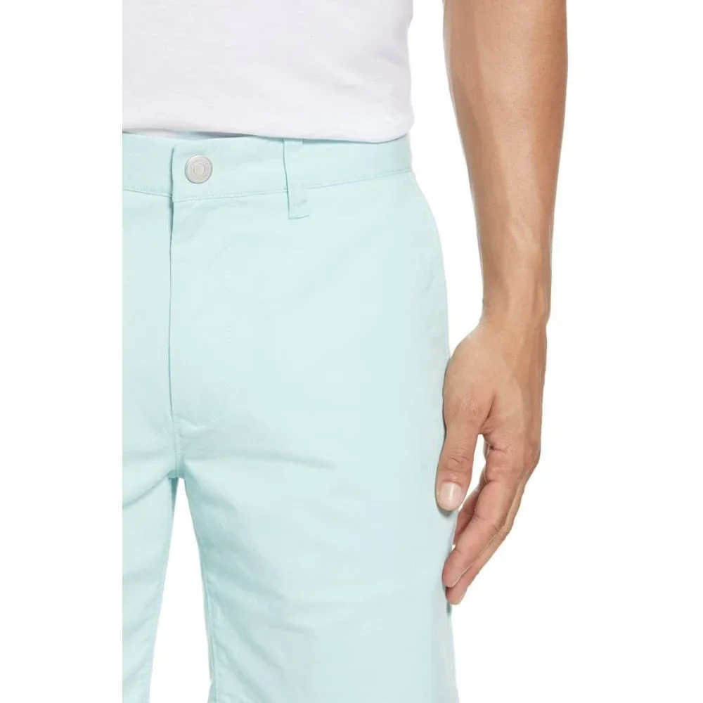 SOLd BONOBOS Mens Aqua Blue Stretch Washed Chino 7 inch Shorts Sz 31 NWT - Picture 5 of 13